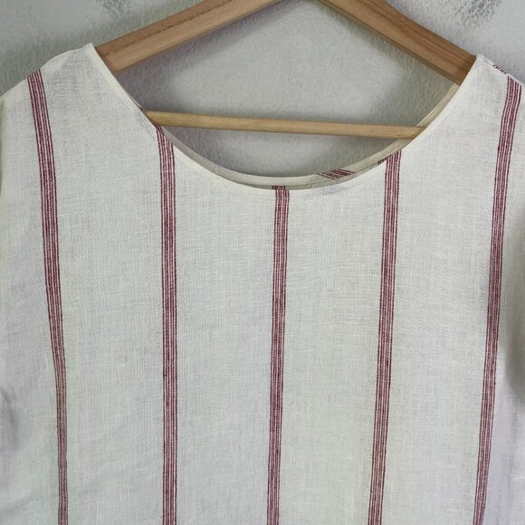 Christy Dawn White and Red Striped Dress - Picture 6 of 12